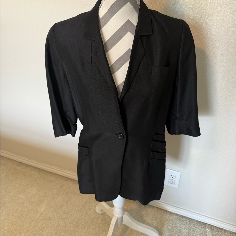Elizabeth and James Black Women's Blazer